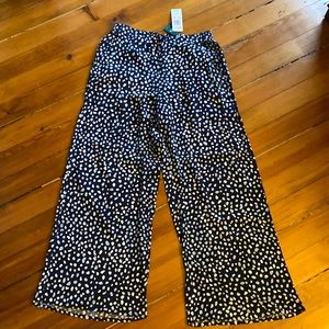 Roxy wide leg print pant NWT